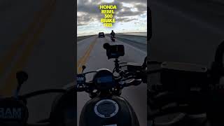 Brake Feel On The Honda Rebel 300