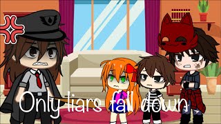 Only liars fall down meme | afton family