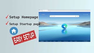 How to Setup Startup and Homepage on Microsoft Edge? @pcguide4u