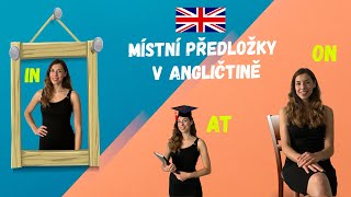 Předložky místa v angličtině IN, ON, AT