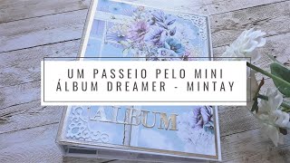 Mini álbum pop up coleção Dreamer  de #mintay | Inspiração | #minialbumwalkthrought #mintaypapers