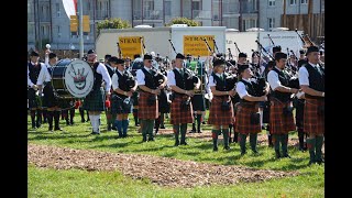 Massed Pipe Band Appowila Highland Games Abtwil / Zurich Caledonian Pipe Band 2013