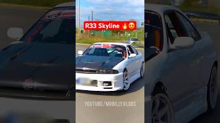 R33 Skyline Leaves Car Show Sideways! #shorts