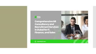 Comprehensive HR Consultancy and Recruitment Services in Dubai for IT, Finance, and Sales