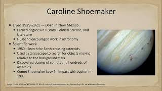 Women in Astronomy - Caroline Shoemaker