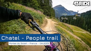 Morzine trip - Chatel bike park - People Trail (lower) - RAW