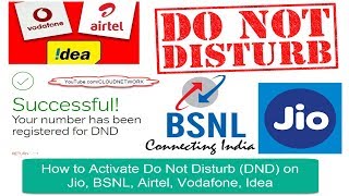 How to Activate Do Not Disturb (DND) on Jio, BSNL, Airtel, Vodafone, Idea & Major Indian Networks