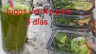 jugos verdes para perder peso para 5 días