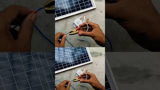 Solar Panel Connection 🤓 #connection #solar #solarpanel #trending #experiment #diy