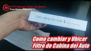 Como Cambiar y Ubicar Filtro de Cabina del Auto1