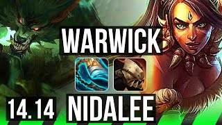 WARWICK vs NIDALEE (JGL) | 16/0/6, Rank 5 Warwick, Legendary | NA Grandmaster | 14.14