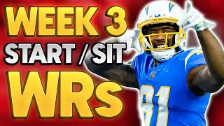 Must START/SIT Wide Receivers In Week 3 (Fantasy)