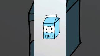 Drawing A Cute Carton Of Milk | Fun Easy Drawings For Kids | Kawaii Art