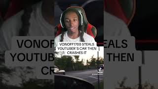 VONOFF1700 CRASHED YOUTUBER’S HELLCAT #drillmusic #reaction #viralvideo #viralshort #vonoff1700