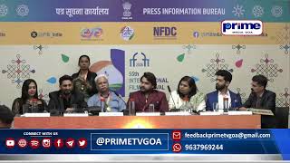 Press Conference on movie Gharat Ganpati and Level Cross at IFFI 2024