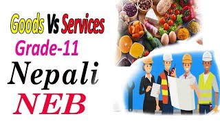 Goods Vs Services| Differences |Grade 11| Economics in Nepali | NEB | Manoj Karki