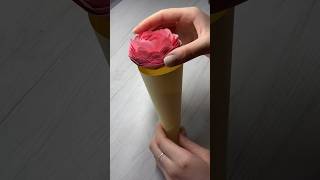 🌹📃Easy Craft Paper Rose | Cute Gift | Subscribe❣️#giftideas #papercraft #shorts #diy #crafts