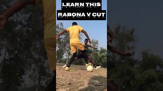 LEARN THIS FAKE RABONA  V CUT SKILL TUTORIAL ⚽️🔥#shorts #football #tutorial #football skills