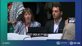 #COP28 : ITUC plenary closing statement