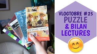 VLOGTOBRE #25 🍁 Puzzle & Bilan lectures 📚 | La Vie En Rousse