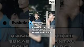 Kampung tiktok di Sukabumi di pantau polisi saat warga sedang live tiktok #news