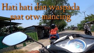 Tetap fokus!! Inilah kondisi jalanan menuju spot mancing bagan tj kait