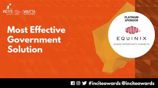 Most Effective Government Solution Award - 27th WAITTA INCITE Awards