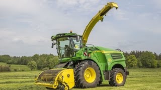 Senáže 2016 - John Deere 8600i + John Deere 8320R + Fliegl