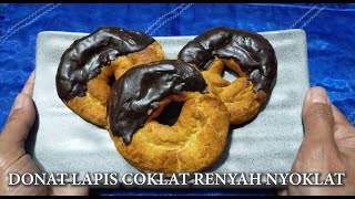 DONAT LAPIS COKLAT RENYAH NYOKLAT