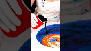 Yin Yang Fluid Painting☯️🤯 Now, this one is different!!! WDYT? #shorts #art