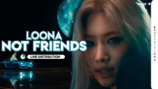 LOONA (이달의 소녀) – Not Friends | Line Distribution