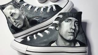 Eminem Custom Painted Converse | Custom Shoes