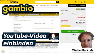 Gambio: YouTube Video einbinden