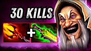 Crazy Burst Damage Mid Keeper of the Light 30Kills Dagon + Ethereal Blade One Shot Builds Dota 2