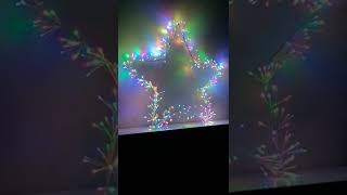 90cm Premier Twinkling LED Star Silhouette Christmas Decoration in Multicoloured