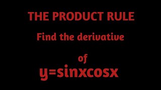 Product rule Differentiation| Derivative of sinxcosx