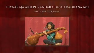 Vaishnavi Pai performs at the annual Aradhana in Salt Lake City