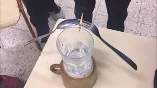 Taller de ciencias: Cubiertos Equilibristas