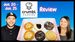 Crumbl Cookie Review | Cookie Butter, Rocky Road, Honey Bun, Galaxy Brownie & Blueberry Cheesecake