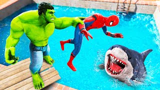 GTA 5 Hulk vs Spiderman Water Ragdolls & Fails (Funny) #38