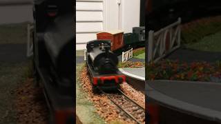 Smokey Joe pulling a goods train #steamengine #train #modelrailway