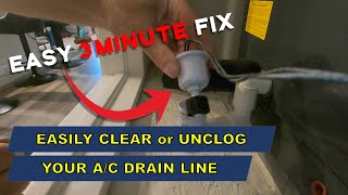 How To CLEAN or UNCLOG an A/C Drain Line in Under 3 MINUTES