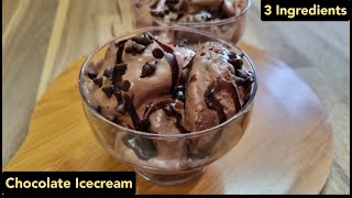 263. 3 Ingredient Chocolate Icecream | चॉकलेट आइसक्रीम | Easy & Quick Homemade Icecream