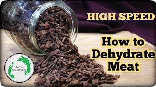 HIGH SPEED - How to Dehydrate Meat for Ultralight Backpacking Food & Home Cooking Use