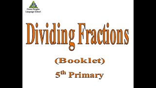 Dividing Fractions (Booklet)