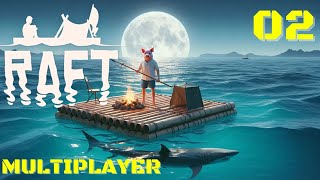 Raft : We Hit ALL The Islands In This Endless Ocean Survival : Multiplayer