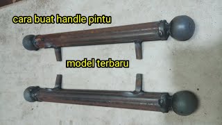 diy || hanya sedikit yang tau cara membuat handle pintu dari pipa  bergelombang