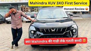 Mahindra XUV 3XO First Service Experience 😢 क्या Mahindra की गाड़ी लेके गलती करदी 🤯 #3xo  #xuv3xo