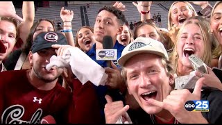 MADNESS: South Carolina Upsets #10 Texas A&M And Gamecock Fans Rush The Field