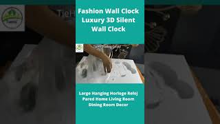 Fashion Wall Clock Luxury 3D Silent Wall Clock